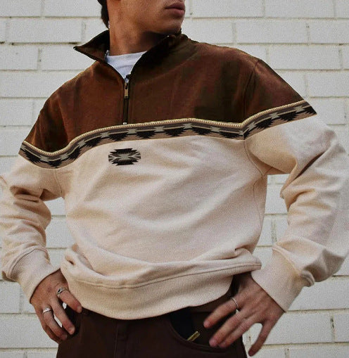 Men's Fashion Quarter-Zip Fleece